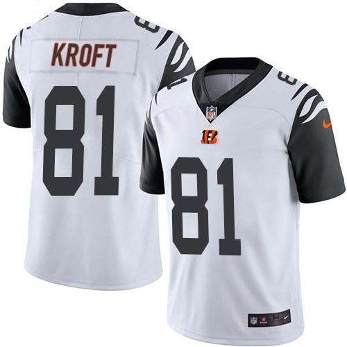 Nike Men & Women & Youth Bengals 81 Tyler Kroft White Color Rush Limited Jersey,We sell and wholesale Nike Men & Women & Youth Bengals 81 Tyler Kroft White Color Rush Limited Jersey on line form chian!